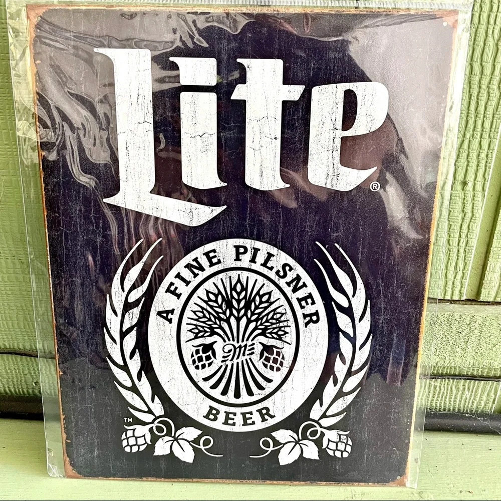 NEW Lite A Fine Pilsner Beer Metal Sign